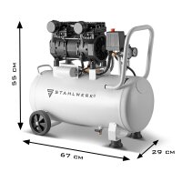 Compresor de aire comprimido STAHLWERK ST 310 Pro con una presi&oacute;n de 10 bar y un motor de 1,89 CV