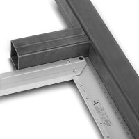 STAHLWERK Escuadra de presi&oacute;n de aluminio escuadra de medida escuadra de carpintero 400 mm &aacute;ngulo
