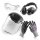 STAHLWERK Juego de protecci&oacute;n combinada de 4 piezas KS-1 con protecci&oacute;n auditiva, gafas de seguridad, pantalla facial y guantes de protecci&oacute;n para un trabajo seguro