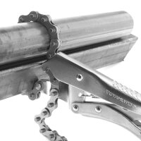 Alicates de agarre de cadena STAHLWERK y alicates de montaje con una longitud de cadena de 450 mm - Adecuados para aflojar filtros de aceite, pi&ntilde;ones y ruedas dentadas